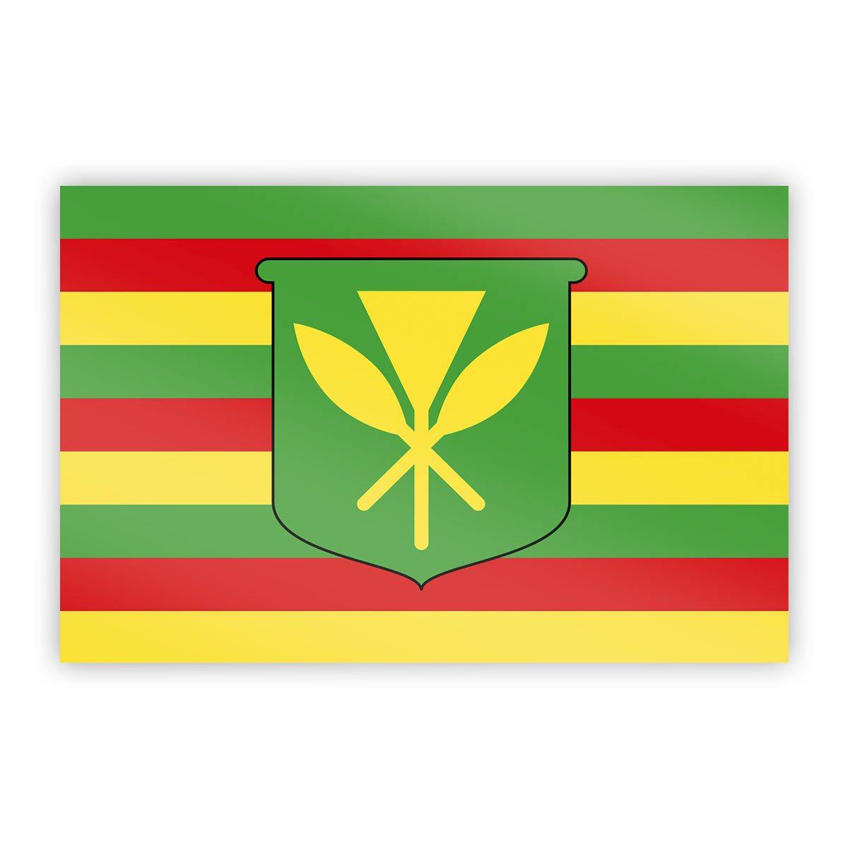 Hawaii "Kanaka Maoli" Flag Sticker - Flags For Good