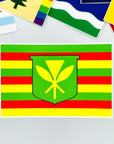 Hawaii "Kanaka Maoli" Flag Sticker