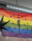 Indiana Rainbow Pride Flag