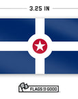 Indianapolis Flag Sticker