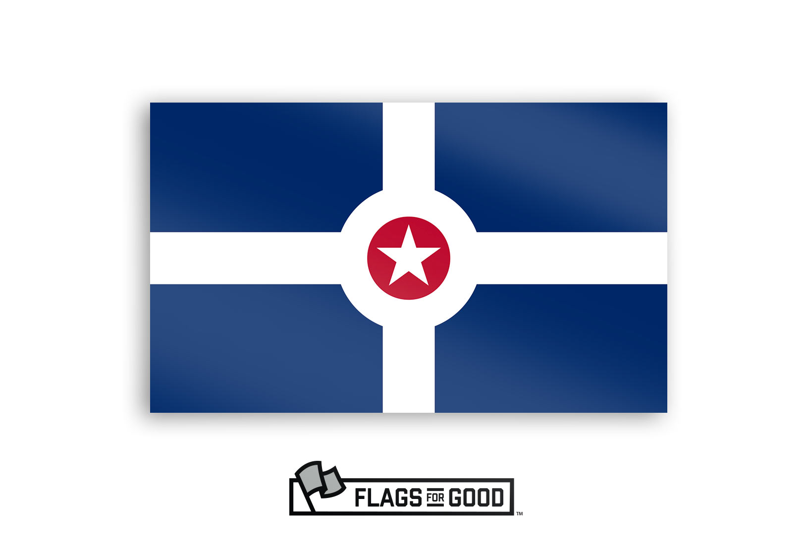 Indianapolis Flag Sticker