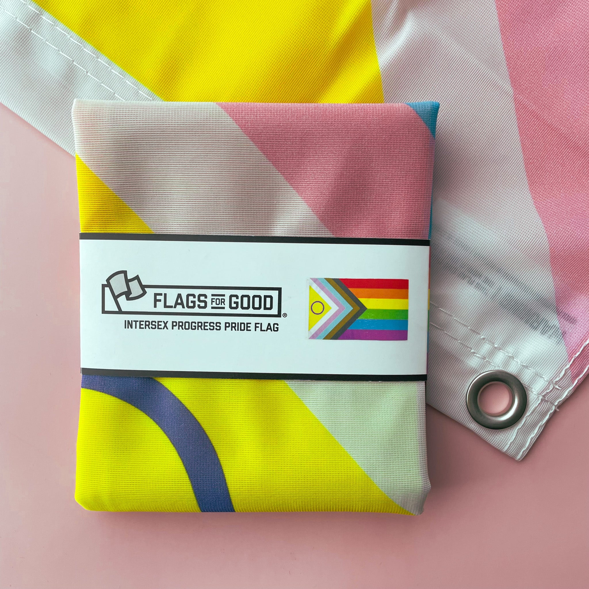 Intersex progress pride flag 2x3 feet
