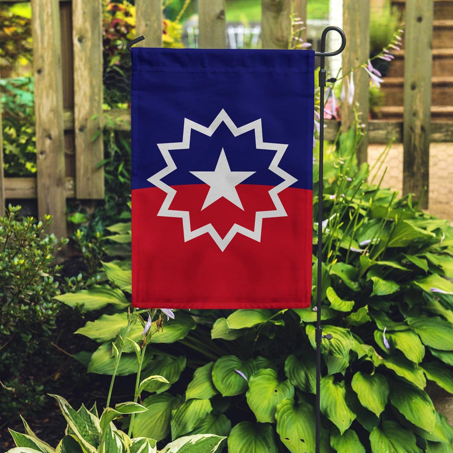 Juneteenth Garden Flag Outside