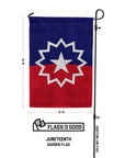 Juneteenth Garden Flag Specs