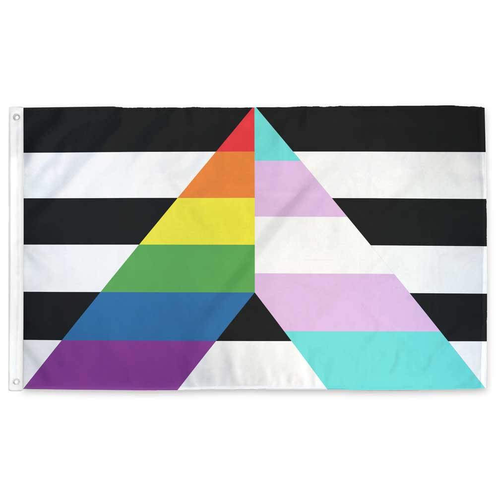 Trans ally flag single sided flag