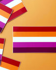 lesbian pride flag vinyl sticker