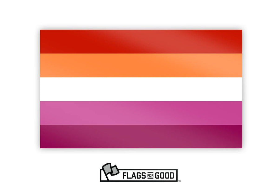Lesbian Pride Sticker - Flags For Good