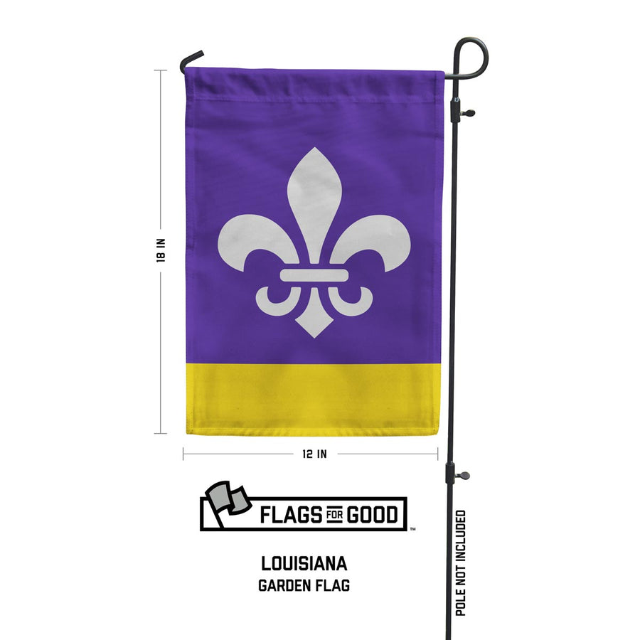 Louisiana "Mardi Gras" Garden Flag