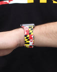 Maryland Flag / Apple Watch Band by Route One Apparel