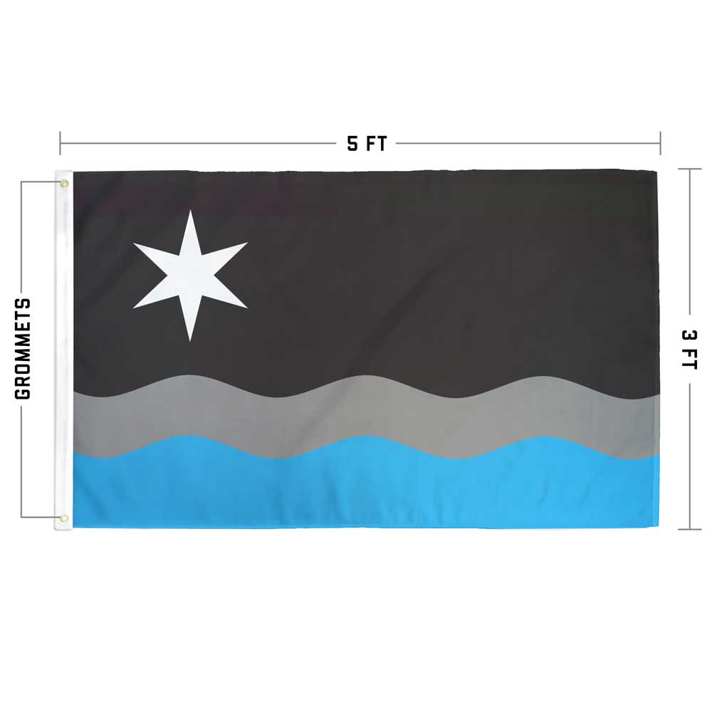 Minnesota North Star Black &amp; Blue Flag