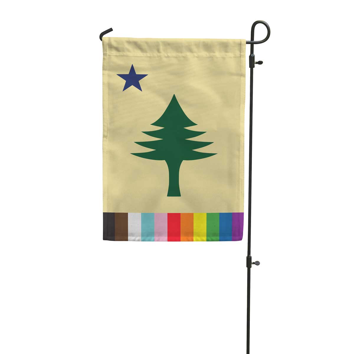 Maine 1901 LGBTQ+ Pride Garden Flag
