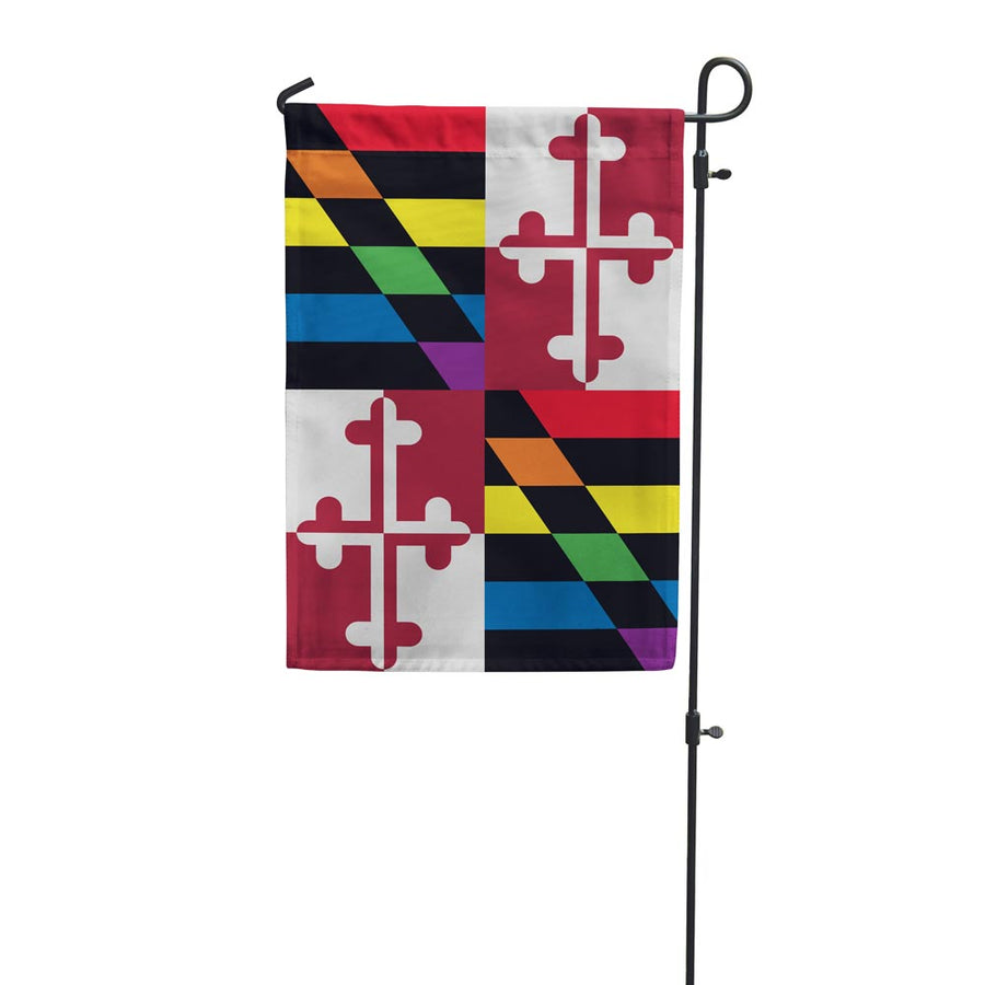 Rainbow Maryland Garden Flag