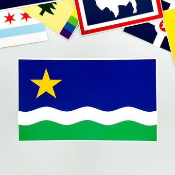 Minnesota North Star Flag Sticker