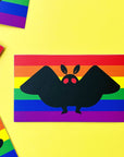 Mothman Pride Flag Sticker