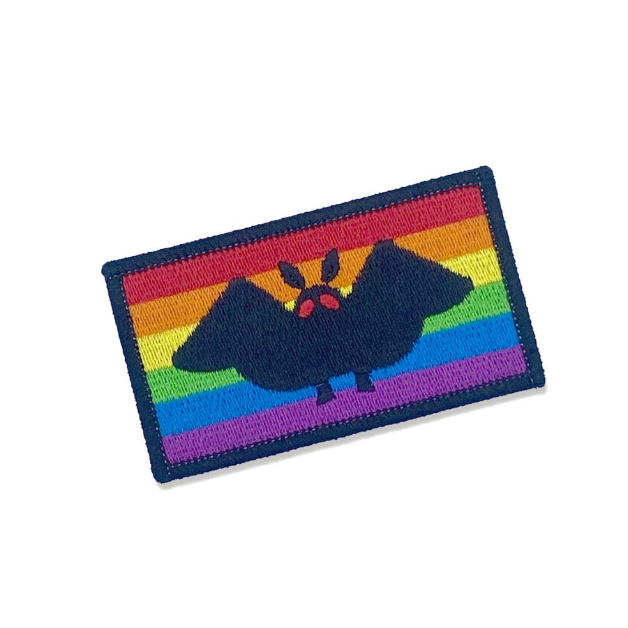 Mothman pride flag patch