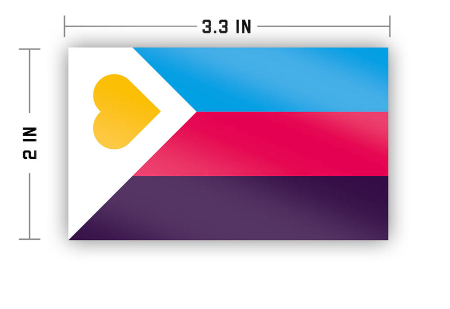Polyamory Pride Flag Sticker