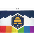 Utah LGBTQ+ Pride Flag | Rainbow Beehive Flag