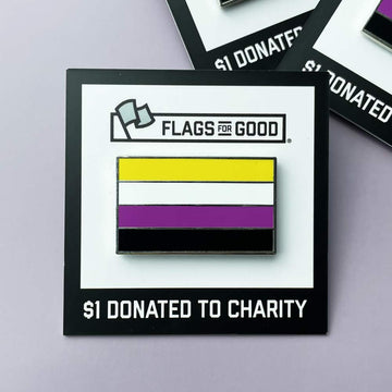 LGBTQ+ Pride Flag Enamel Pins – Flags For Good