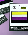 Nonbinary Pride Flag stick on Patch by flags for good and outpatch