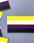 Nonbinary Pride Flag Vinyl Sticker