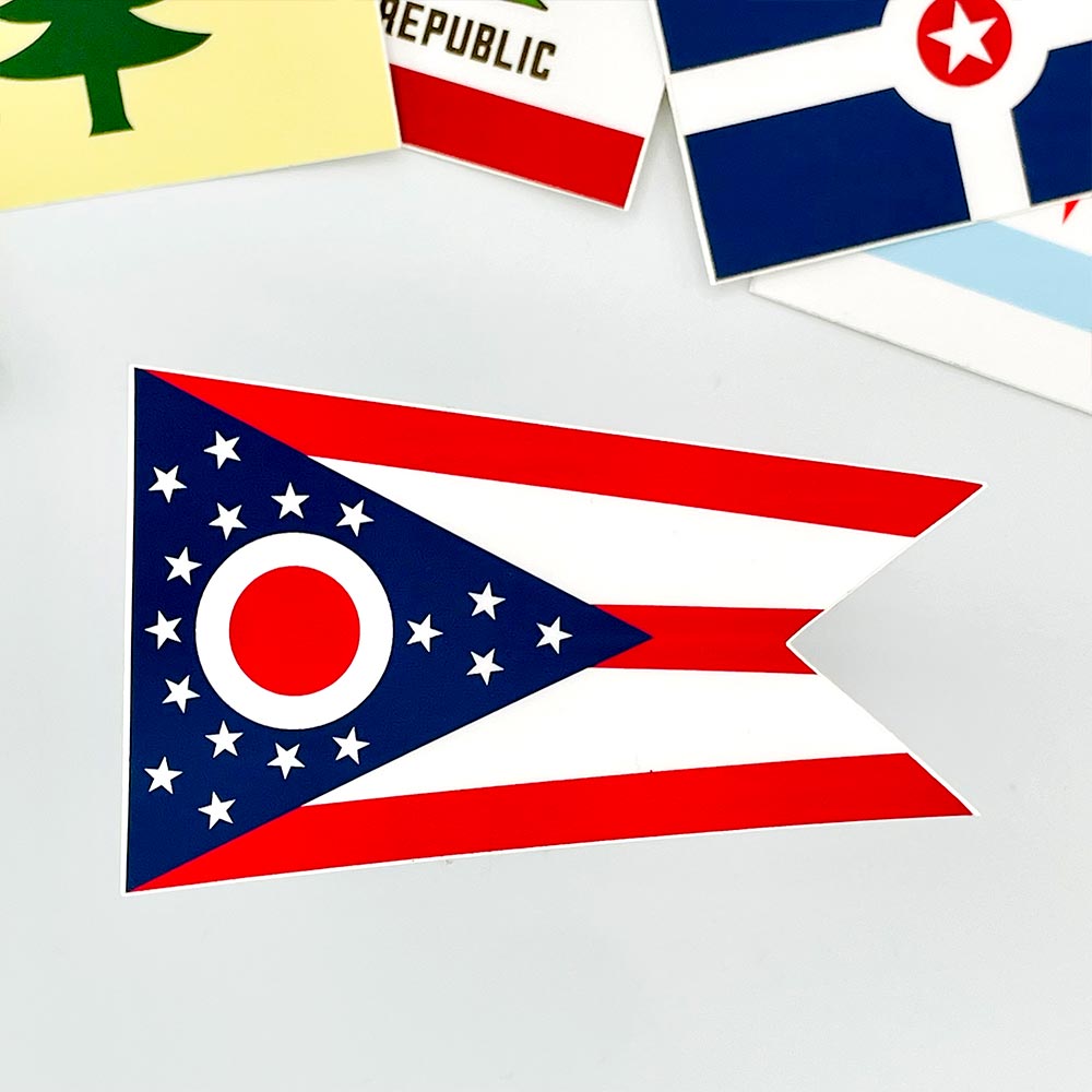 Ohio State Flag Sticker