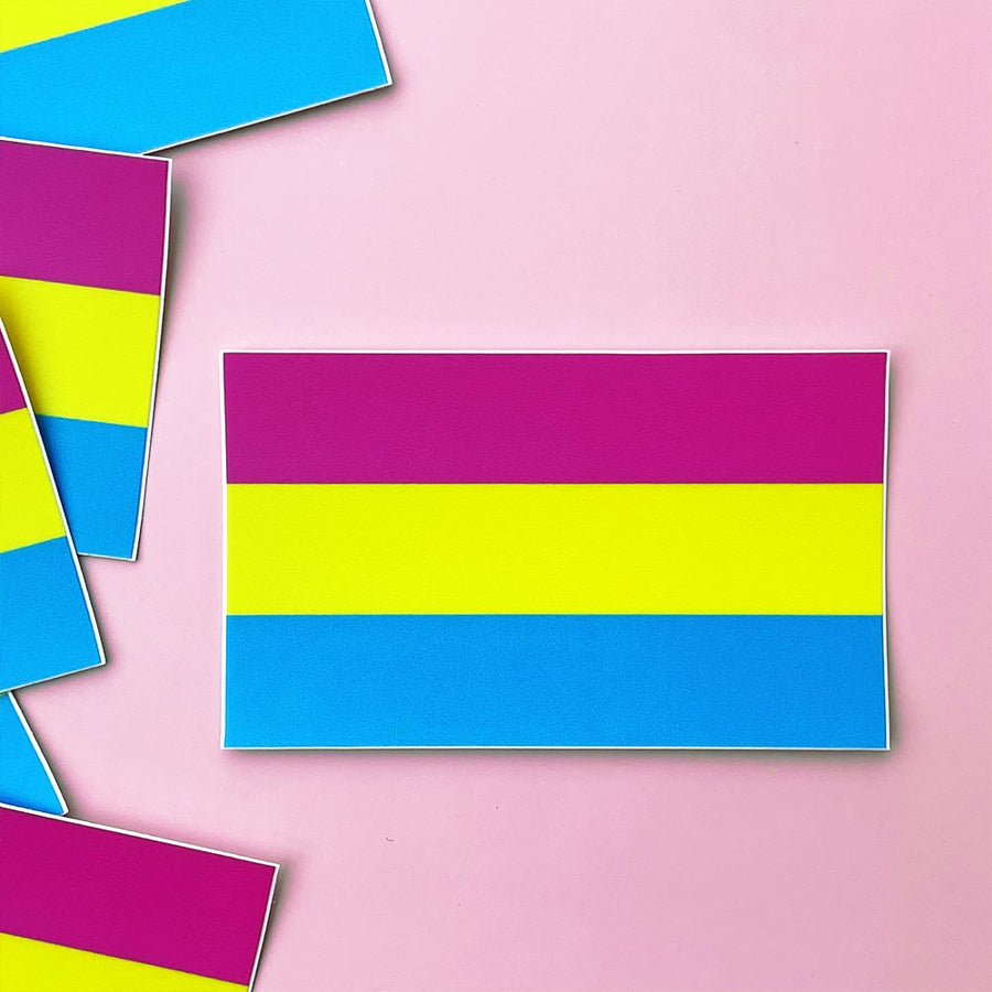 Pansexual Pride Flag Vinyl Sticker