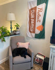 Customer photo of Protect out Parks flag hanging in their living room