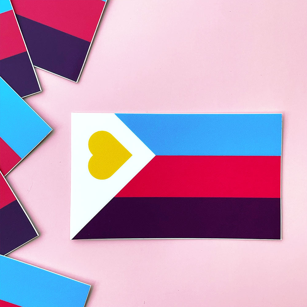 Polyamory Pride Flag Sticker