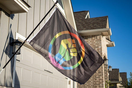 Rainbow Black Lives Matter (BLM) Pride Fist Flag – Flags For Good