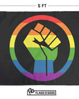 Black Lives Matter Pride Fist - Flags For Good