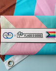Progress Pride Flag - 3ft x 5ft Flags For Good Folded Flag