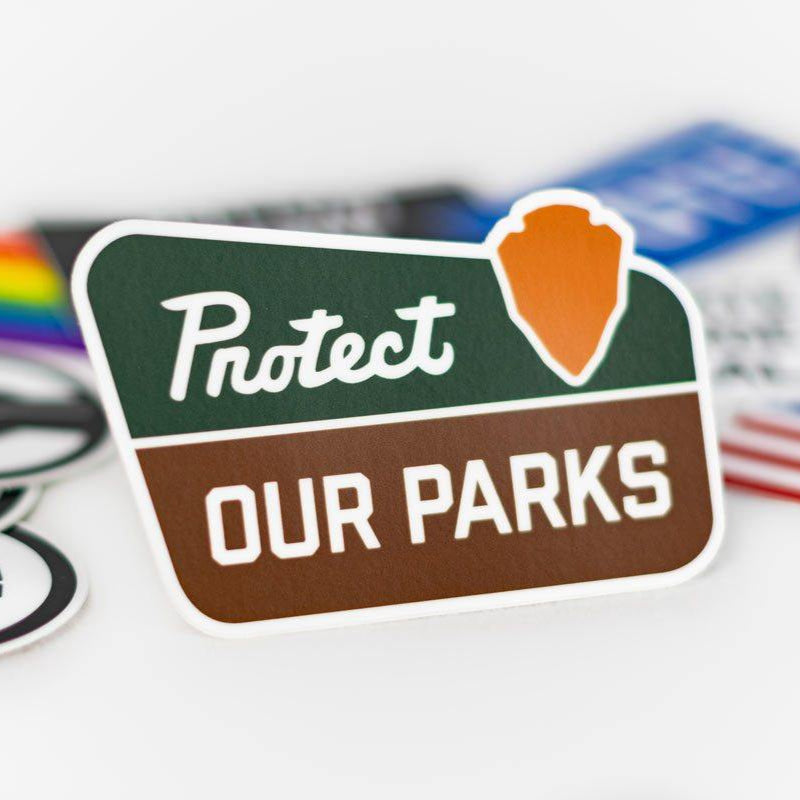 protect our parks sticker