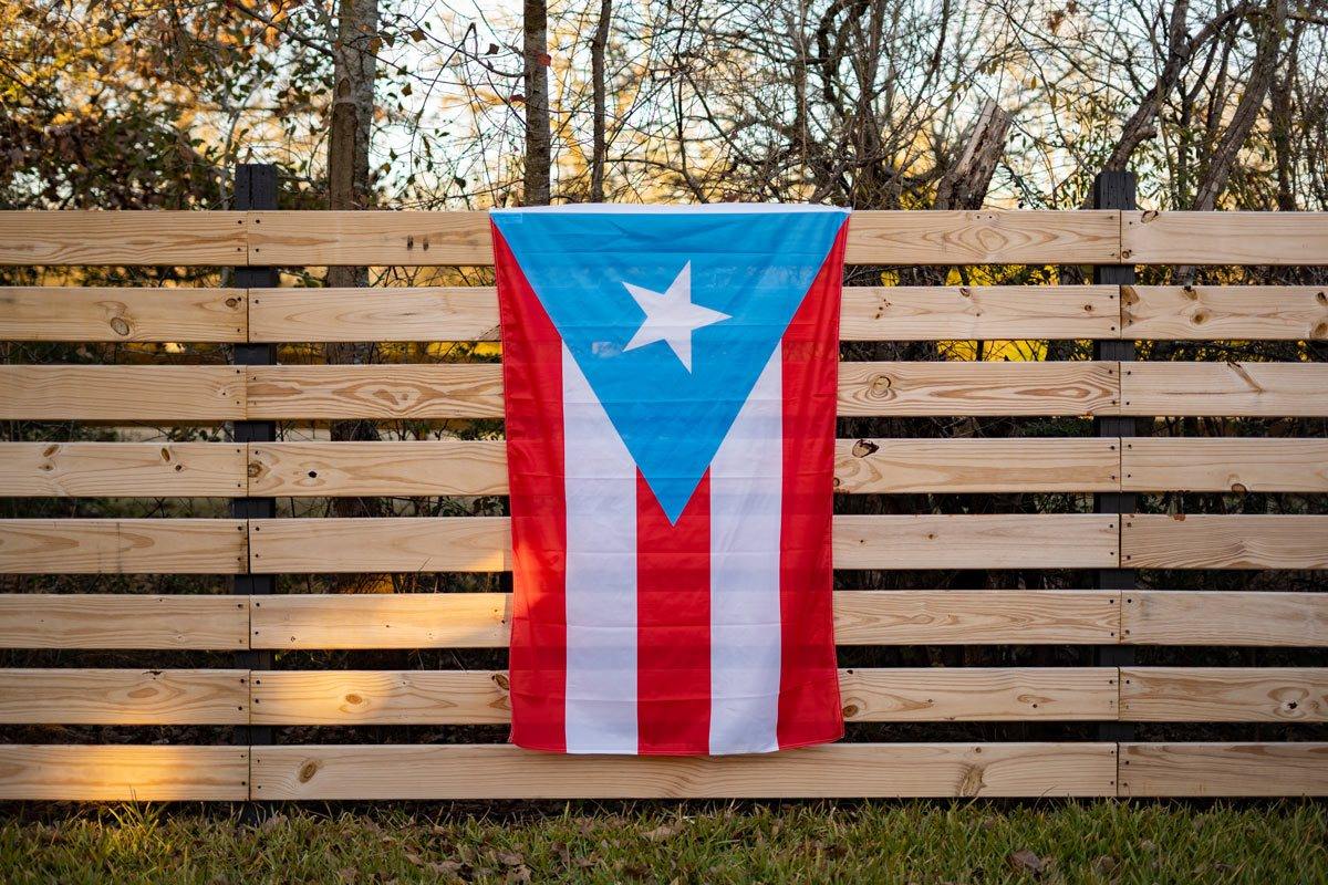 light blue puerto rican flag