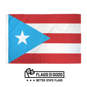 light blue puerto rican flag