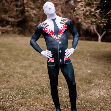 Maryland Flag Tuxedo / Body Suit by Route One Apparel