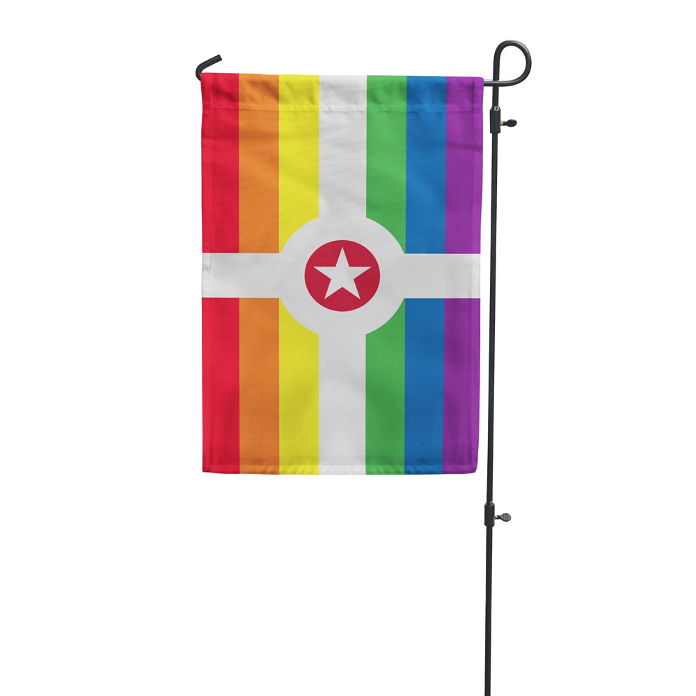 Indianapolis Pride Rainbow Garden Flag