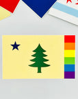 Maine 1901 Rainbow Flag Sticker