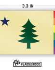 Maine 1901 Rainbow Flag Sticker