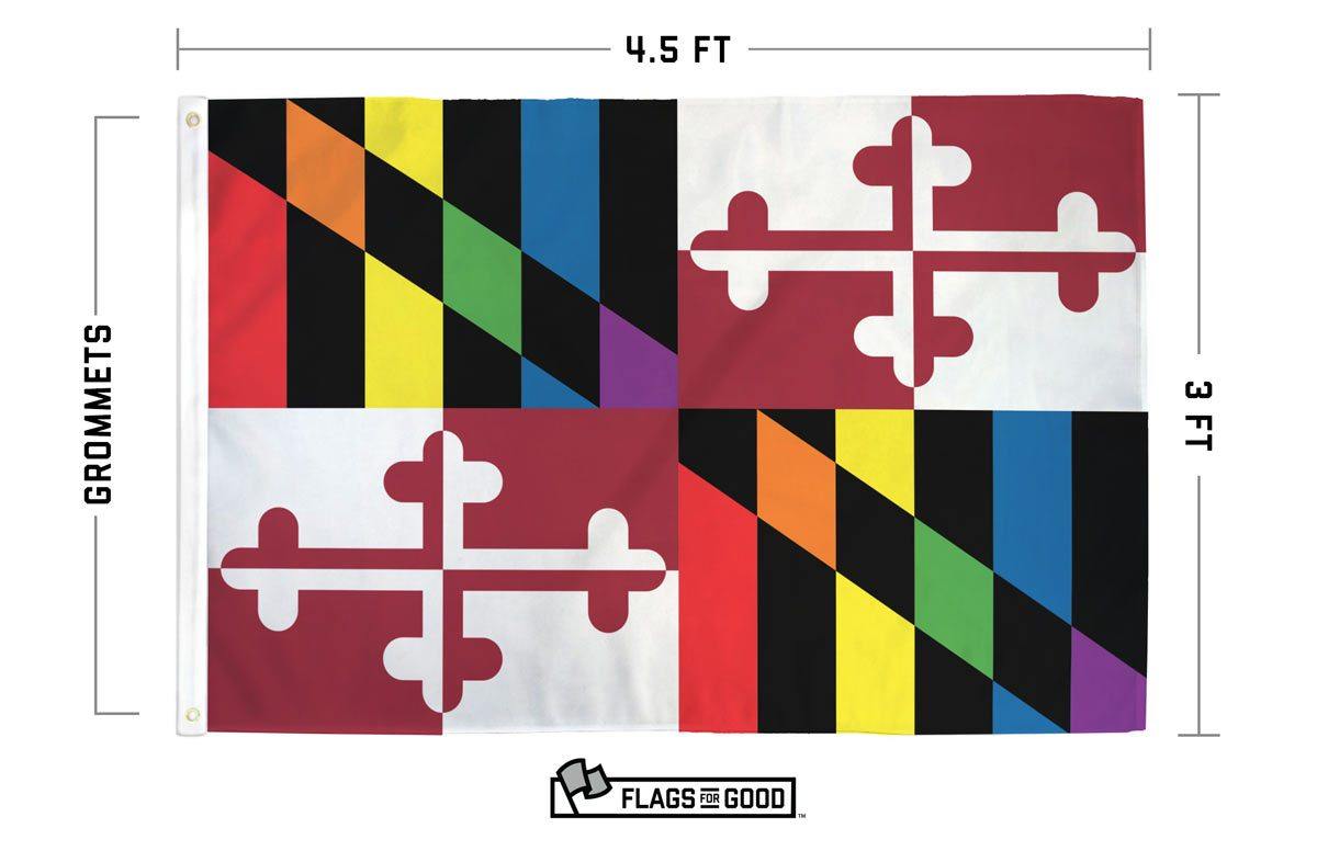 rainbow maryland flag