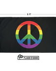 rainbow peace flag