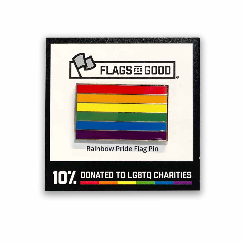 Rainbow Pride Flag Enamel Pin – Flags For Good