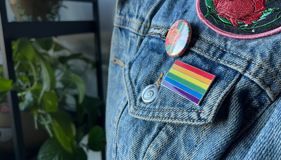 Rainbow Gay Pride Flag Enamel Pin