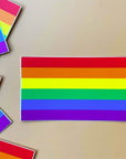 Rainbow pride flag vinyl sticker
