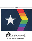 Rainbow Wisconsin Flag