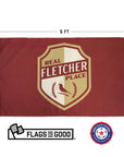 Real Fletcher Place Flag