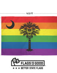 South Carolina Pride flag Measurements 