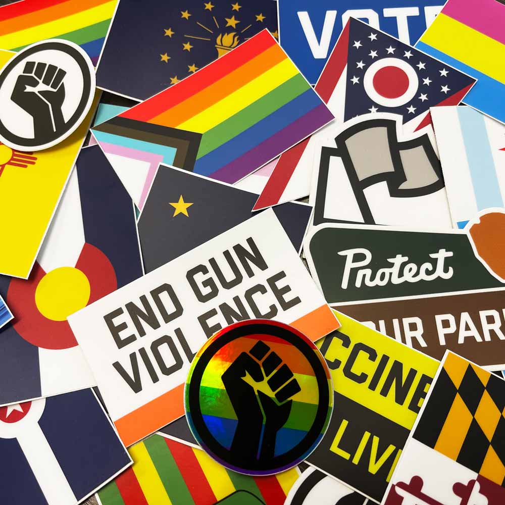 Stimulus Paclage Sticker Mystery Sticker Pack – Flags For Good