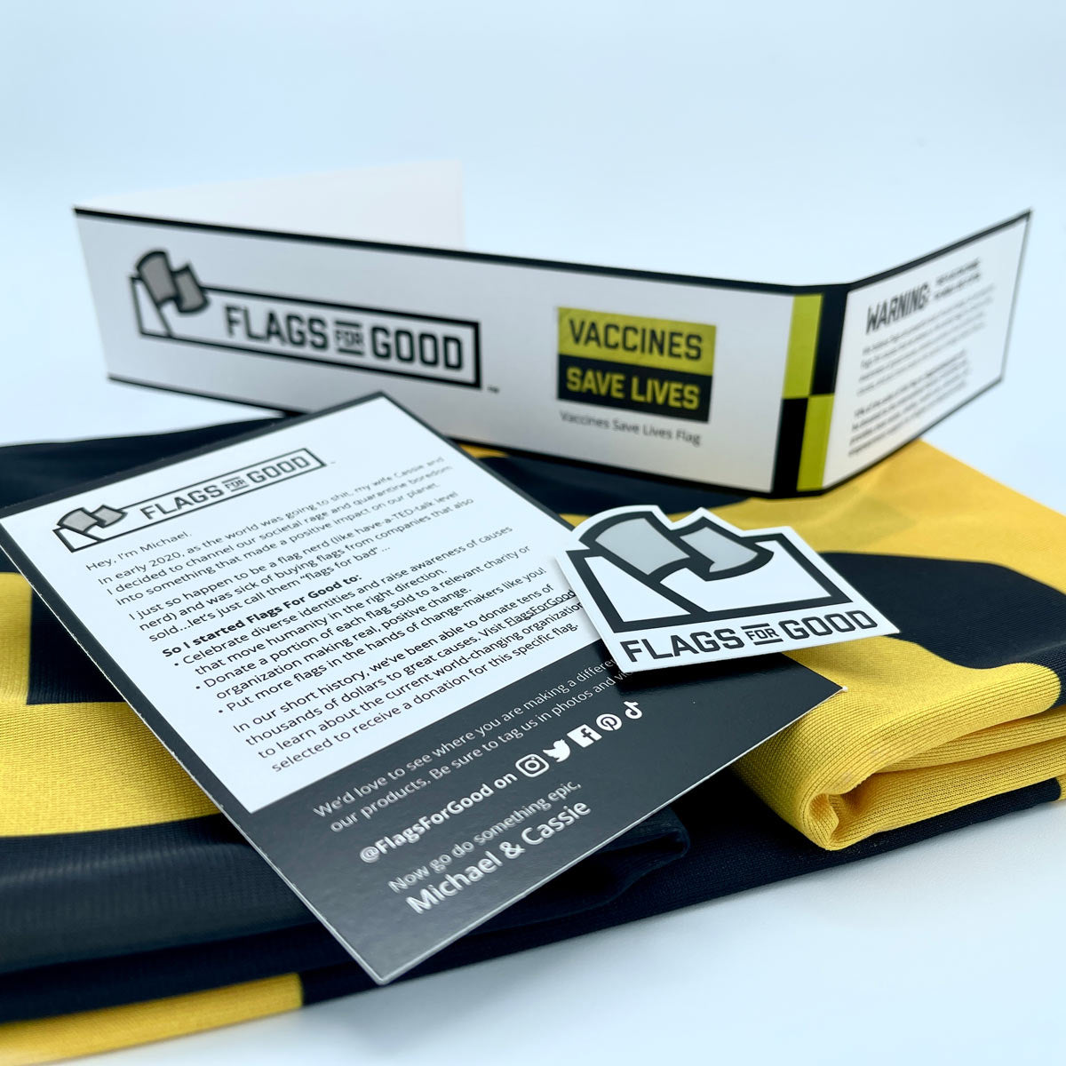 Vaccines Save Lives Flag