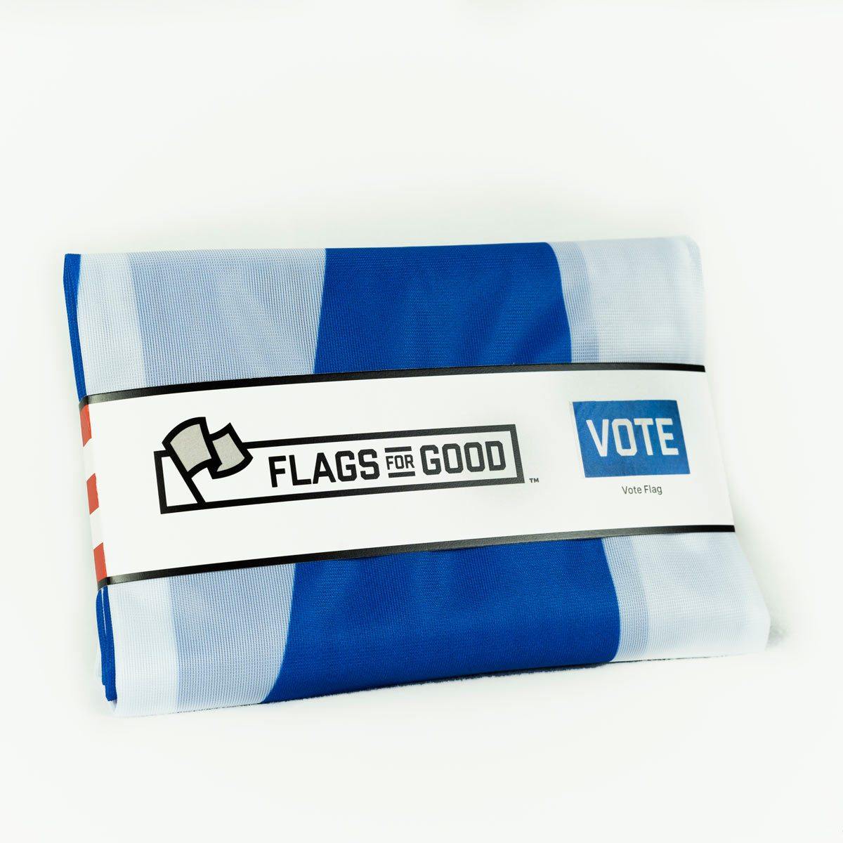 "Vote" Flag packaged and folded 