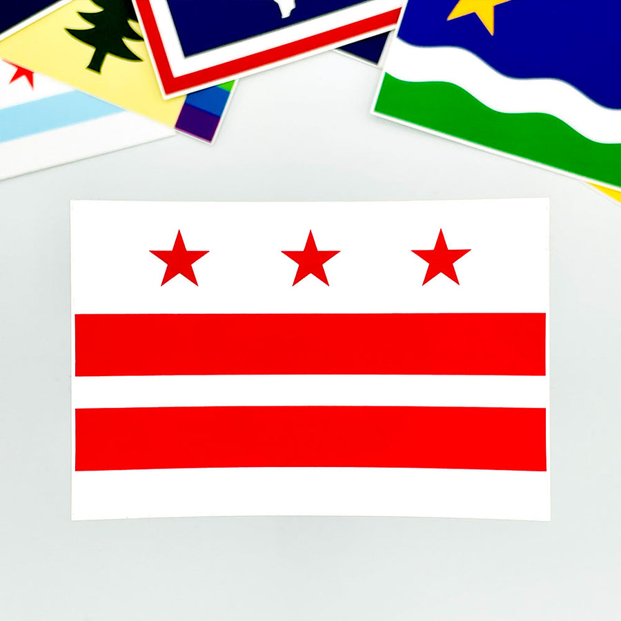 Washington DC Flag Sticker